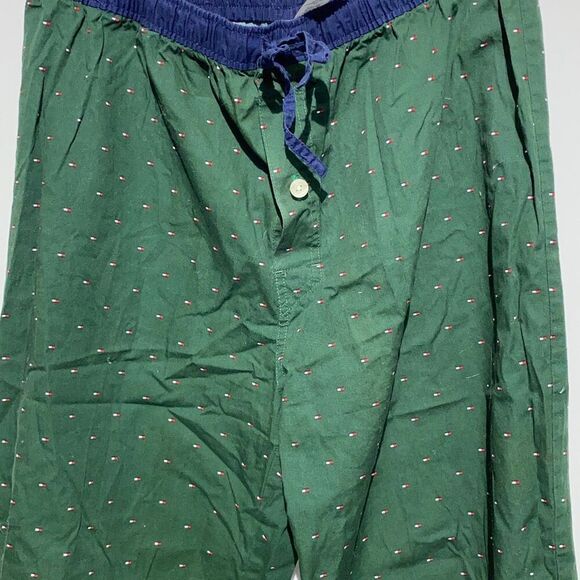 Tommy Hilfiger Men's Signature Logo Drawstring Elastic Waist Green Boxer Pants L - Picture 3 of 9